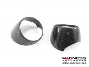 Alfa Romeo Giulia Interior Air Vent Cover Trim Kit - Carbon Fiber - Front + Rear - Set of 4 